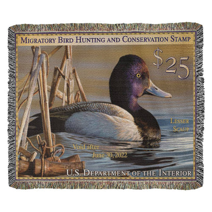 '21 Lesser Scaup Woven Blanket