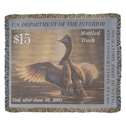 '00 Mottled Duck Woven Blanket