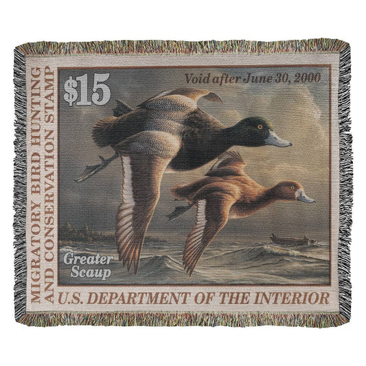 '99 Greater Scaup Woven Blanket