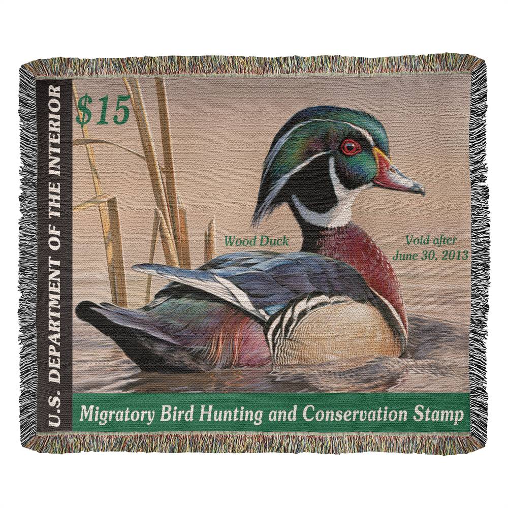 '12 Wood Duck Woven Blanket