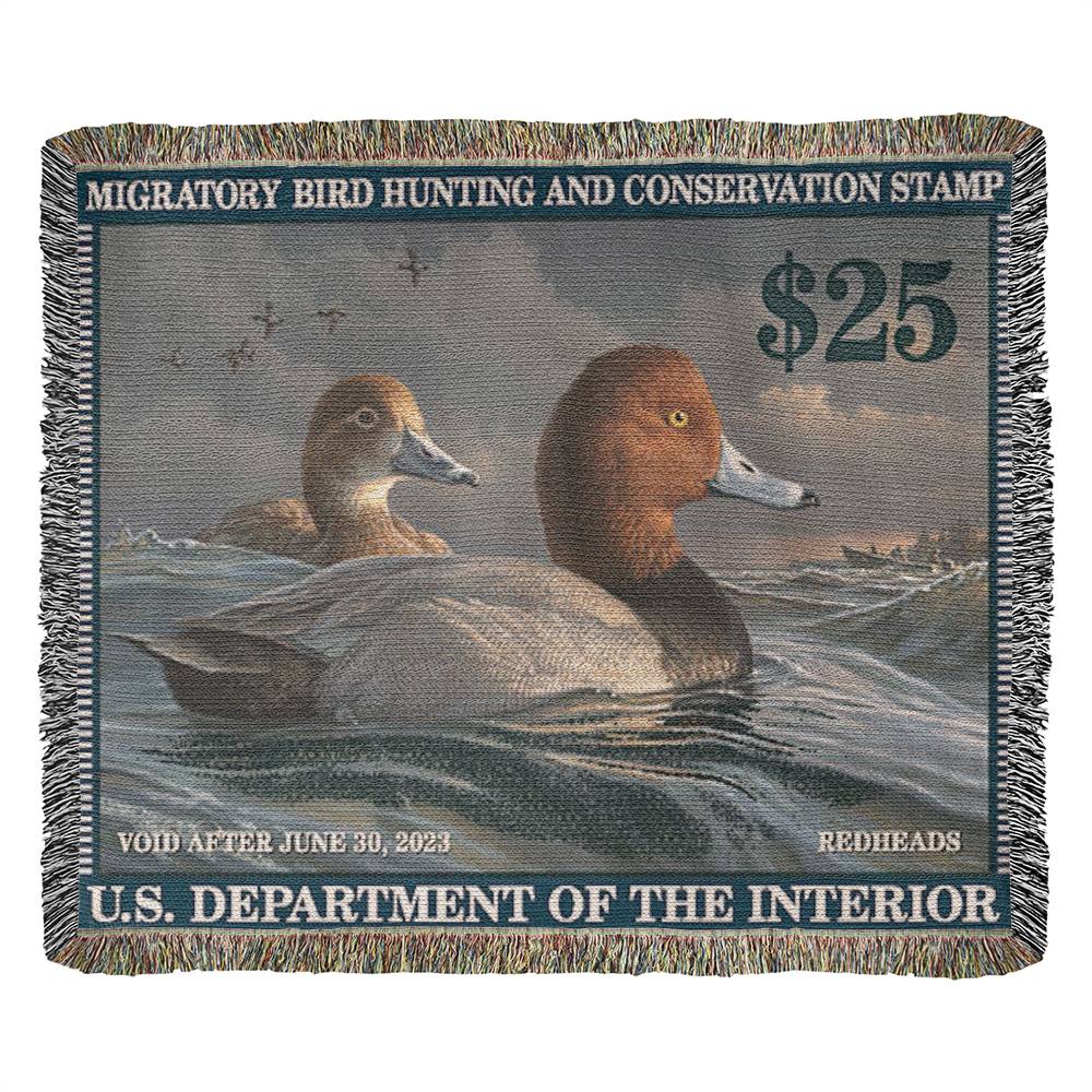 '22 Redheads Woven Blanket